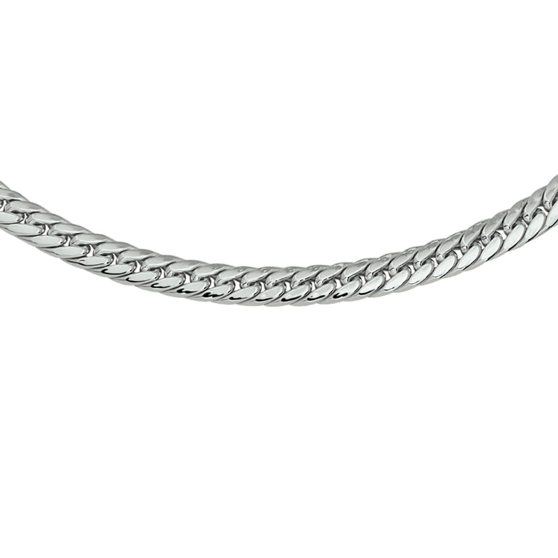 vDam Ketting Gourmette 4-zijdes Geslepen 6,0 Mm 45 Cm Zilver Gerhodineerd 1329314