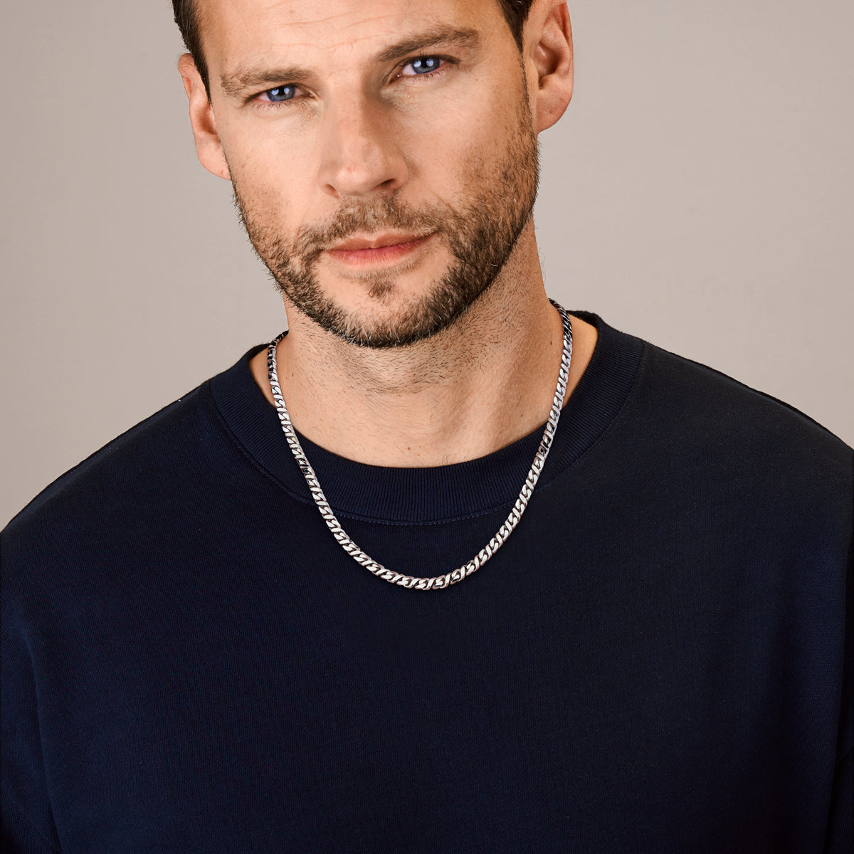 vDam Ketting Gourmette 5,2 Mm Zilver Gerhodineerd 1341793  60cm