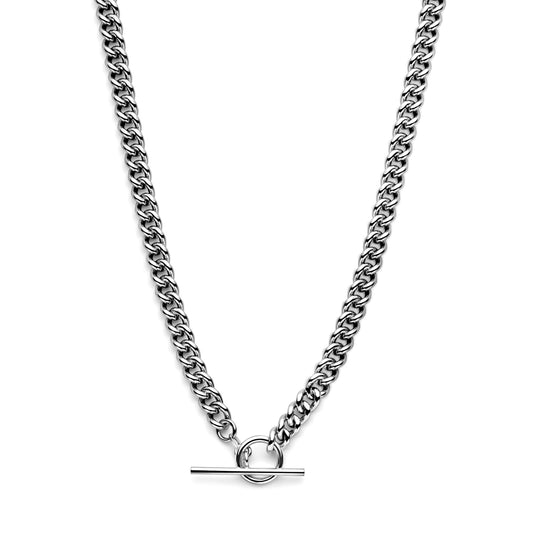 vDam Ketting Gourmette 6,5 Mm 45 Cm Kapittelslot Zilver Gerhodineerd 1338611