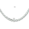 vDam Ketting Gourmette 6,6 Mm Zilver Gerhodineerd 1330182  50cm