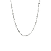 vDam Ketting Gourmette En Plaatjes 2,5 Mm Zilver Gerhodineerd 1332717