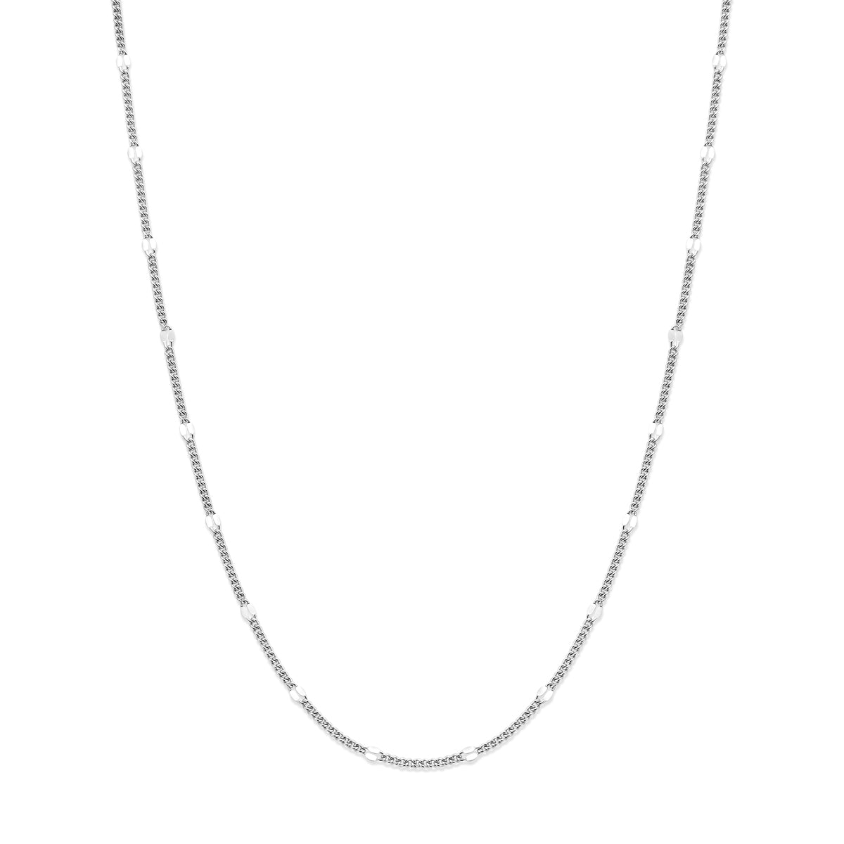 vDam Ketting Gourmette Met Tussenstuk 3,0 Mm 37 + 5 Cm Zilver Gerhodineerd 1339678