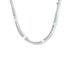vDam Ketting Gourmette Met Tussenstuk 3,0 Mm 40 + 4 Cm Zilver Gerhodineerd 1333550