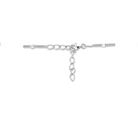 vDam Ketting Gourmette Met Tussenstuk 3,0 Mm 40cm + 4 Cm Zilver Gerhodineerd 1333550  40cm