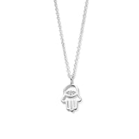 vDam Ketting Handje Van Fatima En Zirkonia 41 + 4 Cm Zilver Gerhodineerd 1336503
