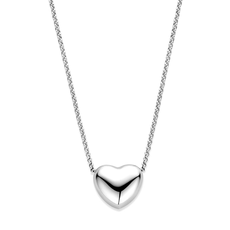 vDam Ketting Hart 1,5 Mm 42 + 5 Cm Zilver Gerhodineerd 1338360