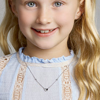 vDam Ketting Hart 36cm + 3 Cm Zilver Gerhodineerd 1329645  36cm