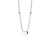 vDam Ketting Hart 36cm + 3 Cm Zilver Gerhodineerd 1329645  36cm