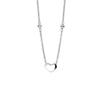 vDam Ketting Hart 36cm + 3 Cm Zilver Gerhodineerd 1329645  36cm