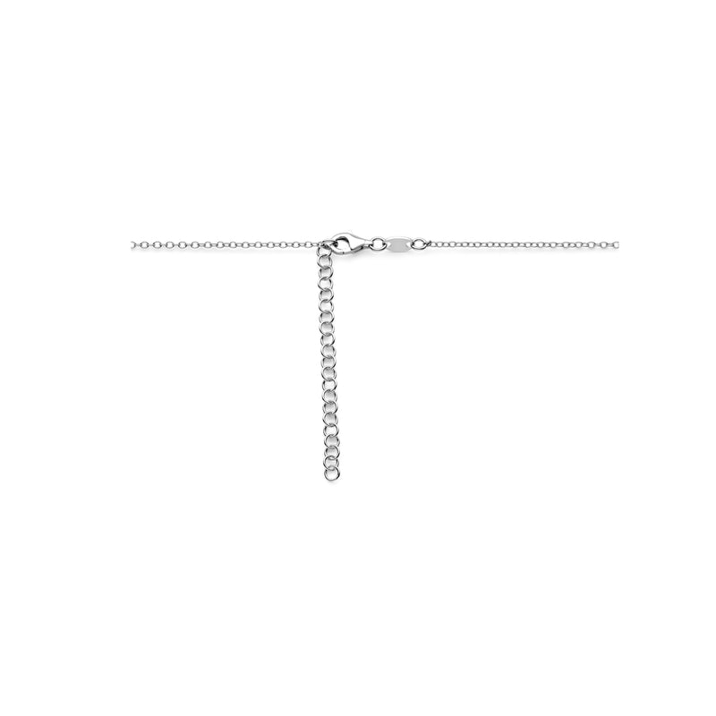 vDam Ketting Hart 40cm + 5 Cm Zilver Gerhodineerd 1326172  40cm