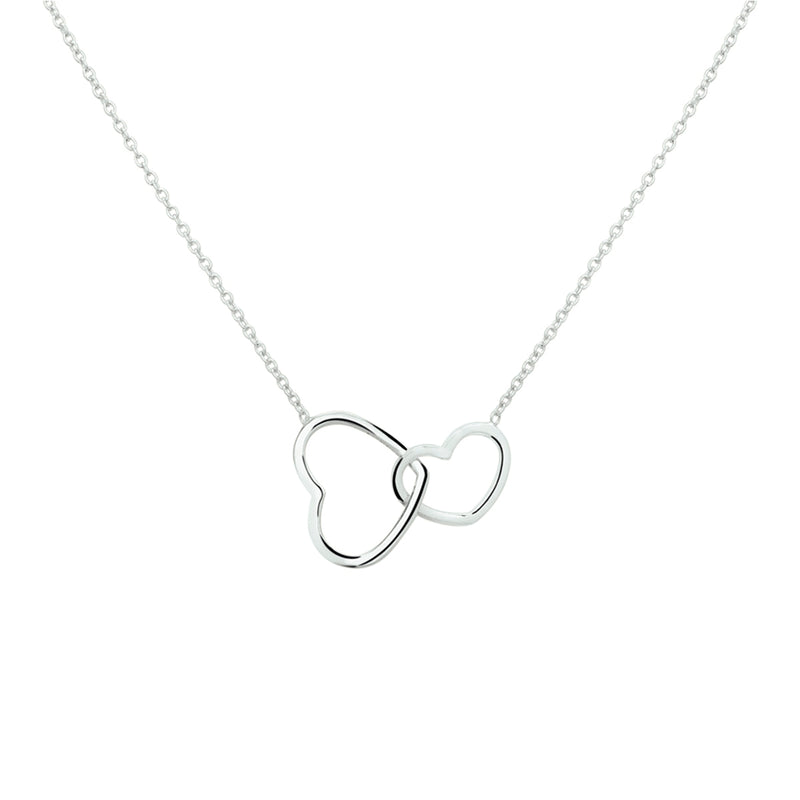 vDam Ketting Hart 40 + 5 Cm Zilver Gerhodineerd 1326174