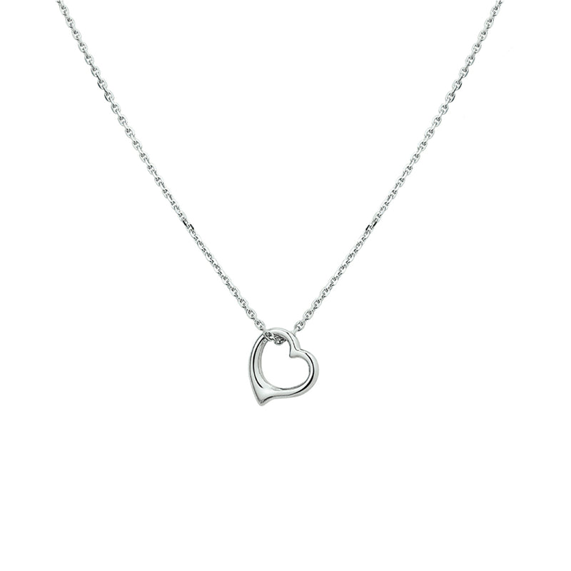 vDam Ketting Hart 41 + 4 Cm Zilver Gerhodineerd 1325613