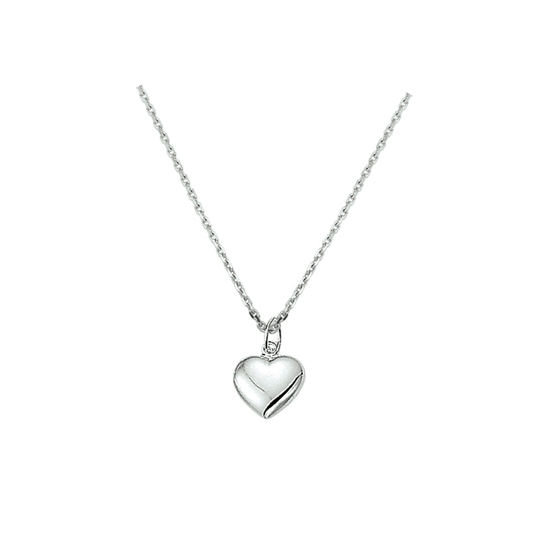 vDam Ketting Hart 41 + 4 Cm Zilver Gerhodineerd 1329769