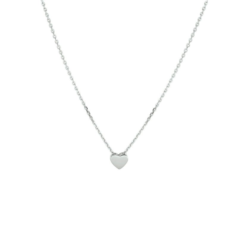 vDam Ketting Hart 41 + 4 Cm Zilver Gerhodineerd 1332360