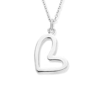 vDam Ketting Hart 41 + 4 Cm Zilver Gerhodineerd 1334301