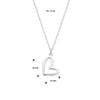 vDam Ketting Hart 41cm + 4 Cm Zilver Gerhodineerd 1334301  41cm