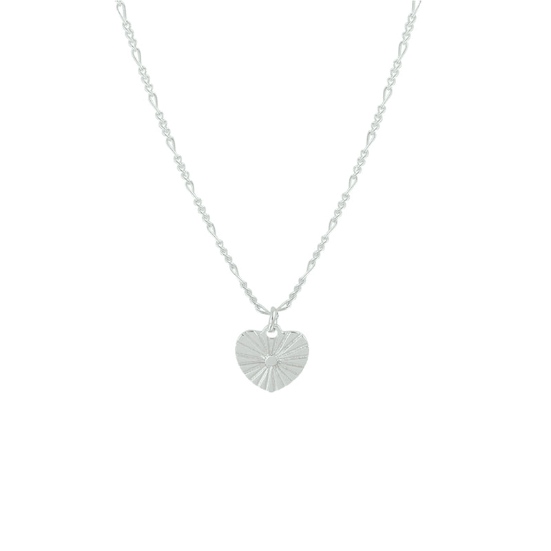 vDam Ketting Hart 42 + 3 Cm Zilver Gerhodineerd 1328906