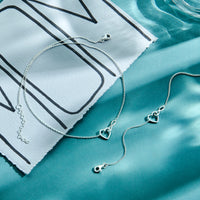 vDam Ketting Hart En Infinity  41cm + 4 Cm Zilver Gerhodineerd 1336506  41cm