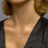 vDam Ketting Hart En Sleutel 41cm + 4 Cm Zilver Gerhodineerd 1333529  41cm