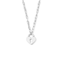 vDam Ketting Hart Slot 42 Cm Zilver Gerhodineerd 1335551