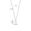 vDam Ketting Hart Slot 42cm Cm Zilver Gerhodineerd 1335551  42cm