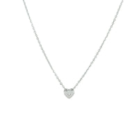 vDam Ketting Hart Zirkonia 41 + 4 Cm Zilver Gerhodineerd 1332838
