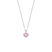 vDam Ketting Hartje 36 + 3 Cm Zilver Gerhodineerd 1341814