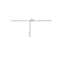 vDam Ketting Hartje 40cm + 5 Cm Zilver Gerhodineerd 1334893  40cm