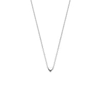 vDam Ketting Hartje 41 + 4 Cm Zilver Gerhodineerd 1341141