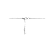 vDam Ketting Hartje 41cm + 4 Cm Zilver Gerhodineerd 1341cm604  41cm