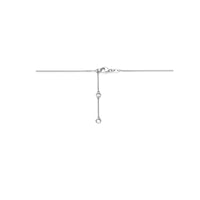 vDam Ketting Hartje 41cm - 43 - 45 Cm Zilver Gerhodineerd 1341cm216  41cm