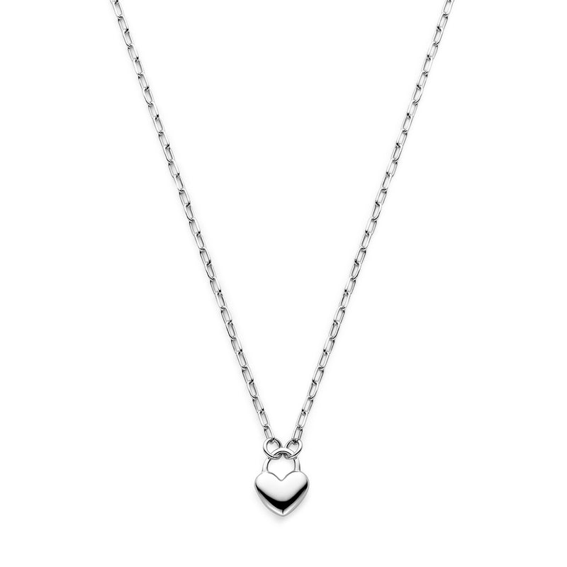 vDam Ketting Hartje 41 + 5 Cm Zilver Gerhodineerd 1339113