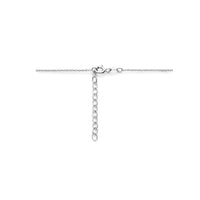 vDam Ketting Hartjes 1,3 Mm 41cm + 4 Cm Zilver Gerhodineerd 1338235  41cm