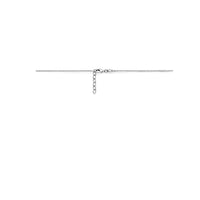 vDam Ketting Hartjes 36cm + 2 Cm Zilver Gerhodineerd 1338234  36cm