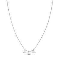 vDam Ketting Hartjes 36 + 2 Cm Zilver Gerhodineerd 1338234