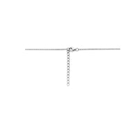 vDam Ketting Hartjes 36cm + 4 Cm Zilver Gerhodineerd 1338502  36cm