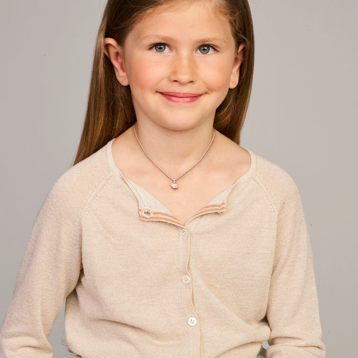 vDam Ketting Hartjes 36cm + 4 Cm Zilver Gerhodineerd 1338502  36cm