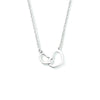 vDam Ketting Hartjes 40 + 4 Cm Zilver Gerhodineerd 1333999