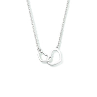 vDam Ketting Hartjes 40 + 4 Cm Zilver Gerhodineerd 1333999