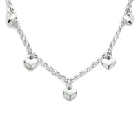 vDam Ketting Hartjes 40 + 4 Cm Zilver Gerhodineerd 1334751