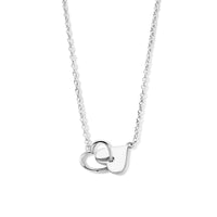 vDam Ketting Hartjes 40 + 4 Cm Zilver Gerhodineerd 1336592