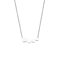 vDam Ketting Hartjes 40 + 4 Cm Zilver Gerhodineerd 1341652