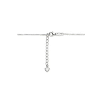 vDam Ketting Hartjes 41cm + 3 Cm Zilver Gerhodineerd 1336225  41cm