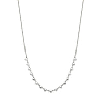 vDam Ketting Hartjes 41 + 4 Cm Zilver Gerhodineerd 1338190