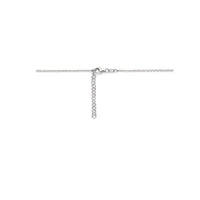 vDam Ketting Hartjes 41cm + 4 Cm Zilver Gerhodineerd 1338190  41cm