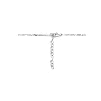 vDam Ketting Infinity Zirkonia 41cm + 4 Cm Zilver Gerhodineerd 1334813  41cm