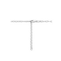vDam Ketting Klaver 40cm + 5 Cm Zilver Gerhodineerd 1335801  40cm