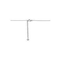 vDam Ketting Klavertje Parelmoer 41cm + 4 Cm Zilver Gerhodineerd 1337840  41cm