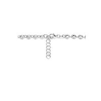 vDam Ketting Koffieboon 3,7 Mm 42cm + 3 Cm Zilver Gerhodineerd 1335891  42cm