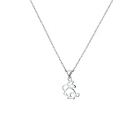 vDam Ketting Konijn 36 + 4 Cm Zilver Gerhodineerd 1330030